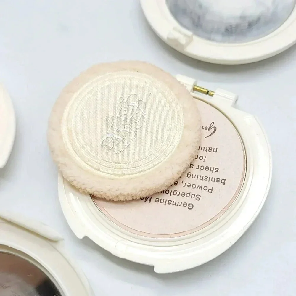 Germaine Monteil Womens Compact Superglow Solid Satin Powder Sheer LOT OF 3 VTG